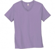 Hanes Ladies' 5.2 oz. ComfortSoft� V-Neck Cotton T-Shirt - BLACK - S