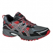 ASICS Men's GEL-Venture 4 Running Shoe,Charcoal/Black/Red,7.5 M US