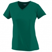 Augusta 100% Polyester Ladies Wicking T-Shirt , dgr xs