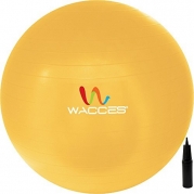 Wacces® Fitness Exercise and Stability Ball (Yellow, 55 cm)
