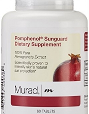 Murad Pomphenol Sunguard Dietary Supplement, 100% Pure Pomegrante Extract, 60 Tablets