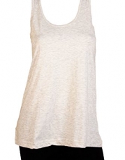 Sofra Women's Loose Fit Tank Top Relaxed Flowy-Small-Ash