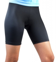 Women's Spandex Exercise Compression Workout Shorts Black Medium