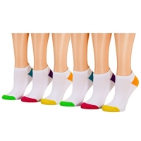 Tipi Toe Women's 12-Pack No Show Athletic Socks SP08 sock size 9-11, fits shoe 6-9