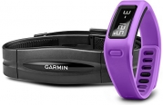 Garmin Vivofit Fitness Band - Purple Bundle (Includes Heart Rate Monitor)