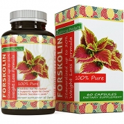 100% Pure Forskolin Extract 60 Capsules (Best Coleus Forskohlii on the Market) - Highest Grade Weight Loss Supplement for Women & Men - Standardized At 20% - Guaranteed By California Products