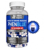PHENBLUE® - Extreme Fat Blocker With Peak Energy Boost + Powerful Appetite Suppression - Pharmaceutical Grade Thermogenic Fat Burning Diet Pills - 120 Blue White Capsules Made in the USA
