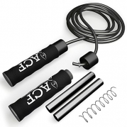 ACF Speed Jump Rope Adjustable For Cross Training Fitness and Cardio (2LB WEIGHTED)