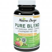 Pure Garcinia Cambogia, Green Coffee Bean & Raspberry Ketones Complex + Green Tea - Highest Grade Pure Blend, Quality & Premium Formula - Doctor Recommended Dosages, Guaranteed By Natures Design