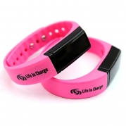Pedometer + Calorie Counter Fitness Tracker Watch - The JoyBand by Life in Charge - Look & Feel Great with this Easy to Use Stylish Sport Wristband... Elevate Your Health Today! (Pink)