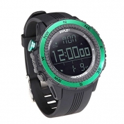 Pyle PSWWM82GN Digital Multifunction Sports Watch with Altimeter/Barometer/Chronograph/Compass and Weather Forecast (Green)