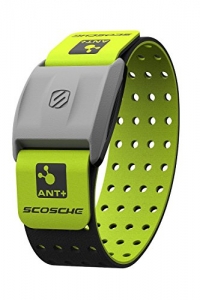 Scosche RHYTHM+ Heart Rate Monitor Armband - Green - Optical Heart Rate Armband Monitor With Dual Band Radio ANT+ and Bluetooth Smart
