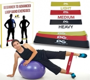 Resistance Bands Set for Home, Gym, Full Fitness Body Exercises & Physical Therapy-FREE EBOOK-Best Mini Loop Band for Stretch Power & Strength - The Light Gym Equipment for a full Body Travel anywhere Work Out. Buy Now!