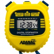 MARATHON Adanac 3000 Digital Stopwatch Timer with Extra Large Display and Buttons, Water Resistant, One Year Warranty - Yellow