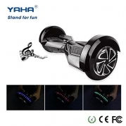 Yaha Scooter Smart Two Wheel Self Balancing Electric Scooter 8 with Bluetooth Speaker and Front LED Lights with battery pack(Great Christmas gift !)