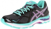 ASICS Women's GT-2000 3 Trail Running Shoe Black/Purple/Emerald 5 D - Wide