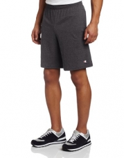 Champion Men's Jersey Short With Pockets, Granite Heather, Small