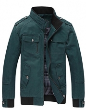 Men's Casual Jacket & Outcoat Blackish Green (JK02) US X-Large/XXX-Large ASIAN