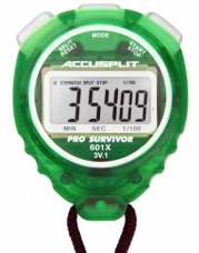ACCUSPLIT Pro Survivor - A601X Stopwatch, Clock, Extra Large Display (Lime)