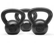 10 lbs, 15 lbs, and 20 lbs Solid Cast Iron Kettlebell (Kettle Bell) Combo- Special Promotion. Lowest Price & Fastest Shipment - ²KCC8Z