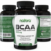 #1 Top Rated BCAA Capsules | Most Potent Branched Chain Amino Acids on Amazon | The Best Bodybuilding Supplement for Muscle Recovery, Muscle Building and Weight Loss | 60 Capsules