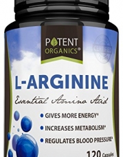 L-Arginine Capsules - Essential Amino Acid - Nutritional Supplement - Lower Blood Pressure - Body Building Support - Nitric Oxide Booster - Protein Synthesis - 100% Money Back Guarantee