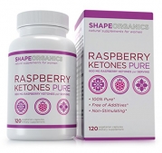 Shape Organics Raspberry Ketones Pure for Fat Reduction and Weight Management, No Additives, No Added Caffeine