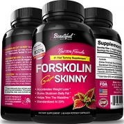 Forskolin for Weight Loss 100% Pure Extract (10X Trim & Slim Results) All Natural Appetite Suppressant - Diet Pills Work Fast for Women & Men - Best Weight Loss Pills & Carb Blocker Supplement - 500mg