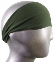 Bondi Band Solid Moisture Wicking Headband, Army Green, One Size