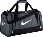 New Nike Brasilia 6 Small Duffel Bag Flint Grey/Black/White