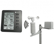 Ambient Weather WS-1075 Wireless Home Weather Station with Atomic Time/Temperature/Humidity/Wind Speed & Rain
