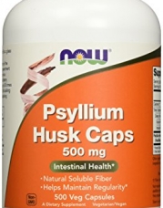 NOW Foods Psyllium Husk 500mg, 500 Vcaps