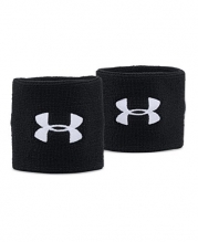 Under Armour Men's 3 Performance Wristbands, Black (001), One Size