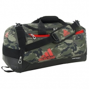 adidas Team Issue Duffel Bag, Camouflage/Bold Orange, Small