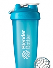 BlenderBottle Classic Loop Top Shaker Bottle, Aqua, 28 Ounce