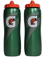 Gatorade 32 Oz Squeeze Water Sports Bottle -Pack of 2 - New Easy Grip Design