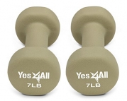 Neoprene dumbbells set of 1-pair: 7 lbs (14 lbs total) - ²DU7YZ