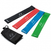 Resistance Loop Bands - Exercise Bands Set of 4 - Fitness Bands for Improving Mobility, Strength, Yoga, Pilates or Injury Rehabilitation - Suitable for Women and Men - Lifetime Guarantee