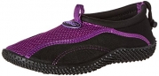 TECS Women's Aquasock Water Shoe, Purple/Black, 5 M US