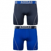 adidas Men's Sport Performance Climacool Boxer Brief Underwear (2-Pack), (Urban/Light Onyx)/(Bold Blue/Light Onyx), Small
