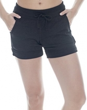 90 Degree By Reflex Activewear Lounge Shorts - Heather Charcoal Small