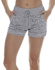 90 Degree By Reflex Activewear Lounge Shorts - Heather Grey Small