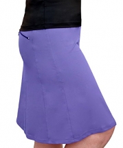 Kosher Casual Women's To The Knee Length Running Skirt With Built In Shorts Small Amethyst