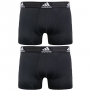 adidas Men's Sport Performance Climalite Trunk Underwear (2-Pack), Black, Small