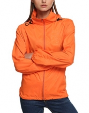 New fashion Waterproof Climbing Running Outdoor Hoodie Coat Sport Cycling Jacket, Orange, Small