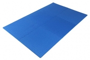 ProSource Puzzle Exercise Mat High Quality EVA Foam Interlocking Tiles, 24 Square Feet, Blue