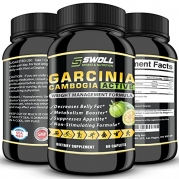 Garcinia Cambogia Extract - All Natural 100% Pure Appetite Suppresant, Carb Blocker, Diuretic and Weight Loss Supplement Formula Pills