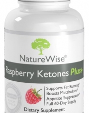 NatureWise Raspberry Ketones Plus+ Weight Loss Supplement and Appetite Suppressant , 400 mg, 120 Capsules
