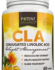 Premium Conjugated Linoleic Acid (CLA) - GMO-FREE Safflower Extract - Nutritional Body Building Support Supplement for Muscle Growth and Fat Burning - 60 Softgels - 100% Lifetime Guarantee!
