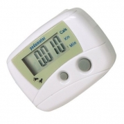 White Distance Pedometer Calorie Counter Walk Fitness Idea For Keeping Fit